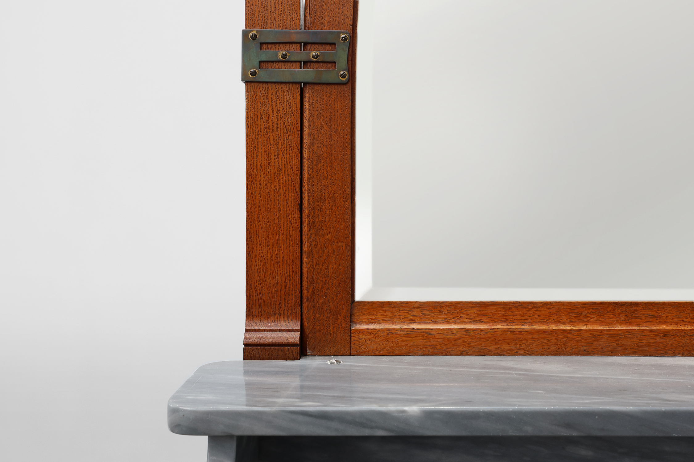Art Nouveau mirrored sideboard attr. to De Coene with artwork by Geo Verbanck, Belgium ca. 1905thumbnail